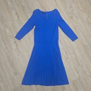 Talbots Vibrant Blue Zippered Maxi Dress